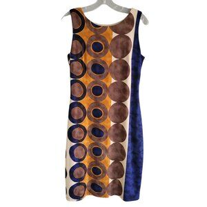 Joseph Ribkoff Mod Abstract Retro Sheath Dress Size 10